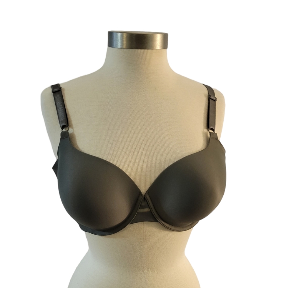 Warners Bra Size 36D Lightly Padded Underwire Olive Green